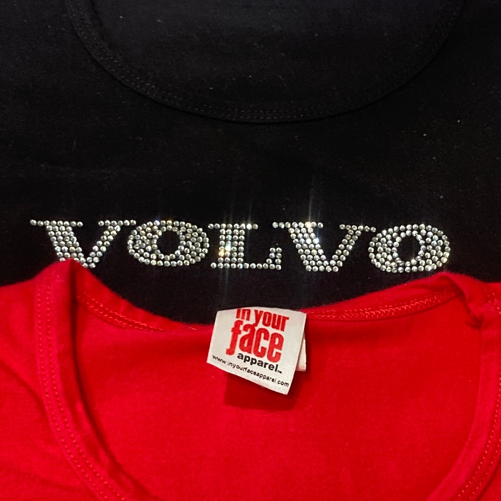 Volvo Women's Short Sleeve Tee - Red, Pink, Black, White - Picture 3 of 6